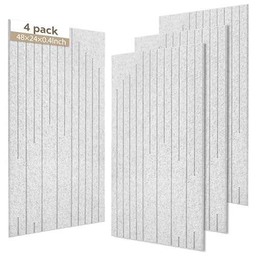 Acoustic Wall Panels Sound Absorbing Panels Noise Reducing for Walls - color: Gray