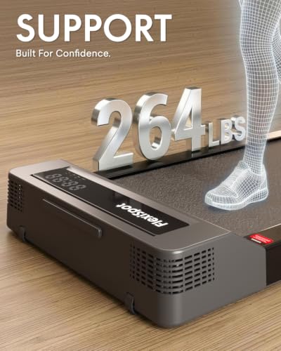 FLEXISPOT Foldable Walking Pad Treadmill for Home Office, Under Desk Treadmill with Fold-in-Half Design, Quiet Brushless Walking Experience, 264 LBS Capacity, Easy Storage