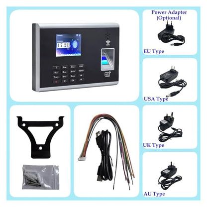 Biometric Employee Attendance Machine, WiFi Fingerprint Time and Attendance System Employee Workforce Time Clock Management Solution Quick Recognition