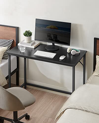 VASAGLE Computer Desk, Gaming Desk, Home Office Desk, for Small Spaces, 19.7 x 39.4 x 29.5 Inches, Industrial Style, Metal Frame, Black ULWD041B56 | Gaming Desk, Home Office Desk, Modern Basic Style, Steel Frame, Ebony Black, BARNET Collection ULWD041B56