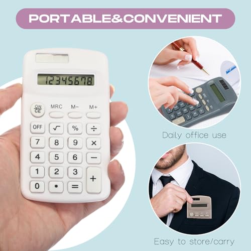 Flutesan 30 Pack Pocket Calculator,Multicolor - color: Multicolor