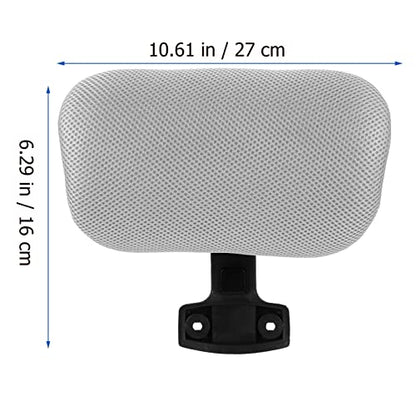NUOBESTY Office Chair Neck Support Head Rest Office Chair Cushion Adjustable Mesh Headrest Attachment Universal Neck Support Cushion for Chair(Grey-2.2)
