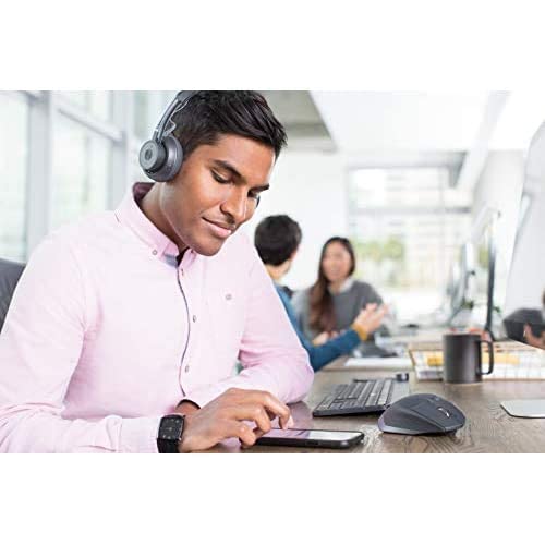 Logitech Zone Wireless Certified Microsoft Teams Bluetooth Headset | Active noise cancellation, Qi charging, Teams and Zoom certified, leatherette ear pads