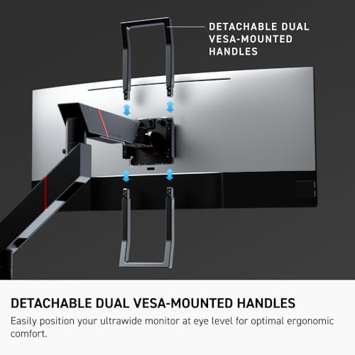 Secretlab Magnus Monitor Arm (Heavy Duty Edition) - for Ultrawide Monitors | Up to 57 inches, 18 to 35lbs - Includes Heavy Duty Tilt Pivot