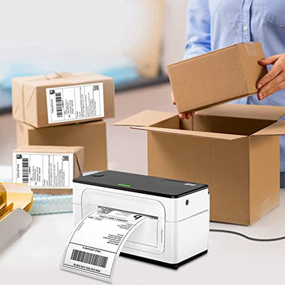 4" x 6" Fanfold Direct Thermal Labels, Shipping Package Labels with Perforated line for Thermal Printers (1000 Labels/Stack, 4 Stacks) - size: 4 Stacks | 4000 Labels