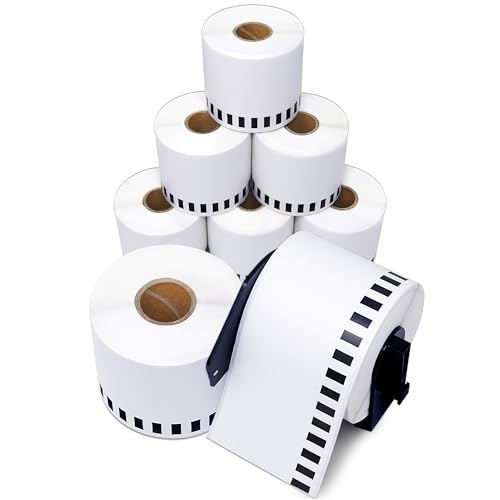 Replacement for Brother DK-2205 (8 Rolls, 800 Ft Total) 2.4" Continuous - size: 2.4" X 100 Ft. - 2205