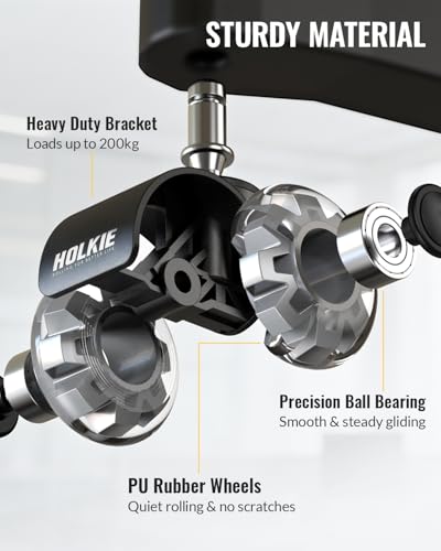 HOLKIE Office Chair Wheels 2 Inch Set of 5 Replacement - Universal Fit 11mm Dual Rubber Smooth Quiet Rolling Casters - for Hardwood Floors Carpet Computer Grey - color: Grey