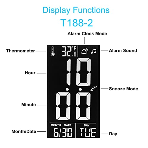 LED Desk Lamp with Clock,Color Changing Nightlight,Study Lamp with Pen Holder,Desk Light with USB Charger,Table Light for Home,Office,Gift for Kids,Students,Women,Black - color: Black 2.0