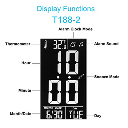 LED Desk Lamp with Clock,Color Changing Nightlight,Study Lamp with Pen Holder,Desk Light with USB Charger,Table Light for Home,Office,Gift for Kids,Students,Women,Black - color: Black 2.0