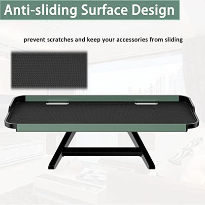 TETVIK TV Screen Top Shelf Monitor Shelf Adjustable Computer Screen for Office Desk,Cellphone Stand,Media Box, Game Console,Router 11.8x4.7 inch TV Tray Stand Mount Storage Organizer Bracket 1 Piece