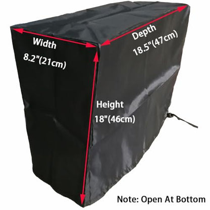 Medium Size CPU Dust Cover, Computer Desktop PC Mid-Tower [Antistatic, Waterproof] Jacket Protector, PC Case, Computer Dust Cover with Adjustable Draw String (8.2W x18.5D x18H) - size: 8.2''W x 18.5''D x 18''H