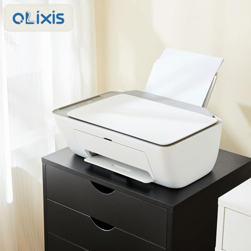 OLIXIS 5 Drawer File Cabinet with Wheels, Under Desk Storage Printer Stand - color: Classic Black, size: 5 Chest