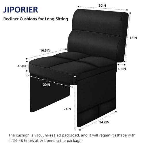 Chair Cushions for Elderly,20x16.5x4.5 Inch Rocking Chair Cushions Indoor,Memory Foam Recliner Cushions for Long Sitting, Sofas & Couches，Outdoor,Office Chair，wheelchair，Meditation and Floor Seating