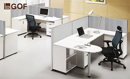 GOF Office Partition Single Full Fabric Panel (L-Post 60" h) - size: L-Post 60"h