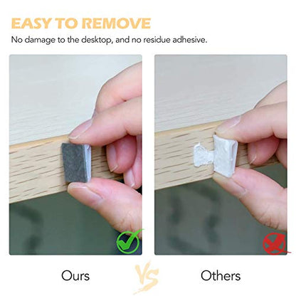 AGPTEK Flat Ethernet Cable Clips, 100 PCS Adhesive Wire Clips, White - color: White, size: 100 PCS
