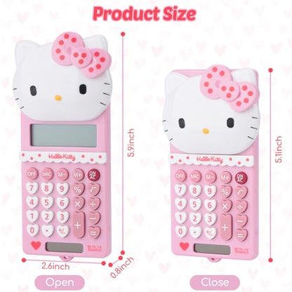 Cute Kids' Mini Calculator - 5.9 x 2.6in, LCD Display, Battery Powered (Included), Perfect for School