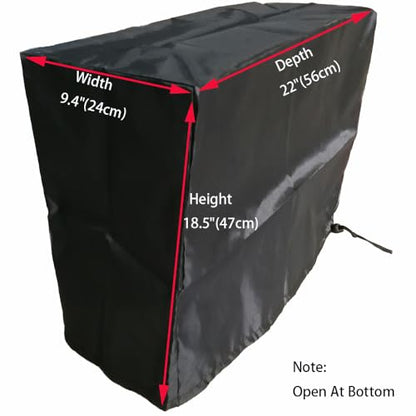 Large PC Case Dust Cover (9.4W x22D x18.5H) Gaming Computer Desktop PC Mid-Tower [Antistatic, Waterproof] CPU Jacket Protector, Computer Dust Cover - size: 9.4''W x 22''D x 18.5''H