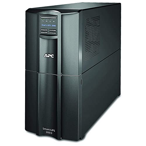 APC 3000VA Smart UPS with SmartConnect, SMT3000C Sinewave UPS Battery Backup, AVR, 120V, Line Interactive Uninterruptible Power Supply - size: 3000VA, style: Tower