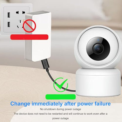 fosa USB 2A Uninterruptible Power Supply, Mini UPS Battery Backup 2600mAh Power Supply for Outdoor Cameras and Security (US Plug)