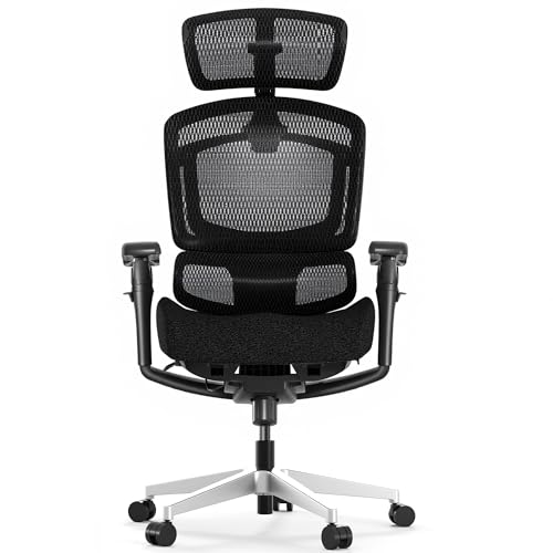 FLEXISPOT ErgoX-PRO Ergonomic Office Chair Black – Cloudtech Cushion, 5D Lumbar, 7D Armrests, 4D Headrest, 551LBS Capacity – Office, Gaming, Home - color: Cloudtech Black, size: Overall Depth 29"