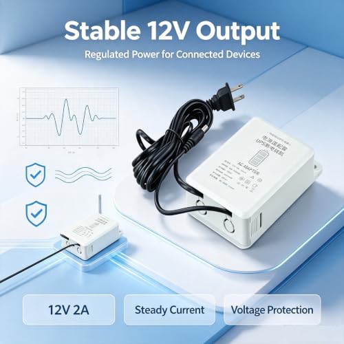 12V for Mini UPS for Battery Backup for Security Camera Routers Modem