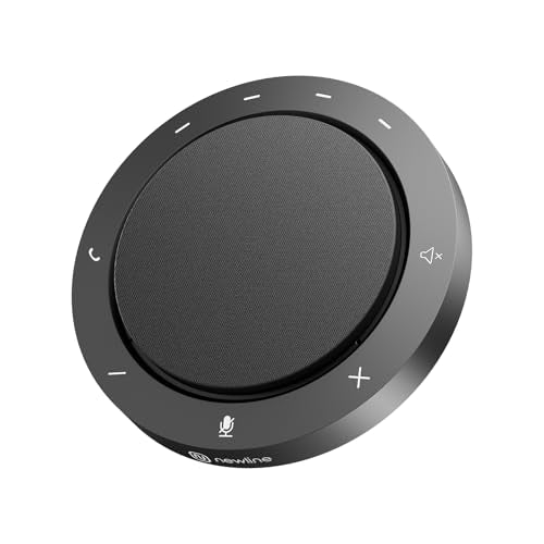 Conference Speaker and Microphone, Dual Al Mics with 360° Voice Pickup & Clear Sound, 10-14H Call Time, Bluetooth & USB-C/A Connection, Speakerphone for 1-6 People, Small Teams & Home Office