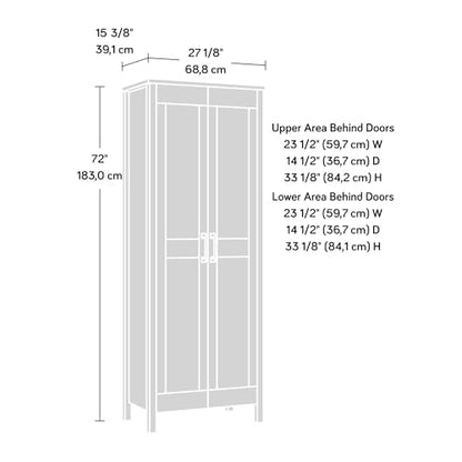 Sauder Miscellaneous Storage, Two-Door Storage Cabinet, in Spring Maple Finish - color: Spring Maple