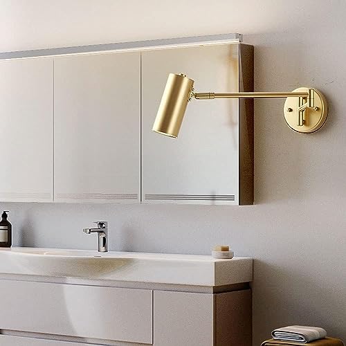 Modern Adjustable Wall Lighting Fixture - Swing Arm Spotlight Sconce with Foldable Design - Versatile Ceiling & Wall Mounted Lamp for Home Decor and Task Lighting