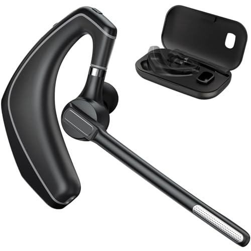 Herloreen Wireless Bluetooth Headset with Built-in Microphone Charging Case - style: Headset + Charge Case-A6