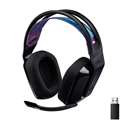 Logitech G535 Lightspeed Wireless Gaming Headset - Black - color: Black, style: Wireless