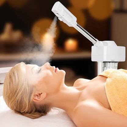Saicool Professional Facial Steamer - Standing Ozone Facial Steamer on Wheels w Hot Mist for Facial Treatment Personal Care for Spa Salon Home Use - size: Professional Facial Steamer