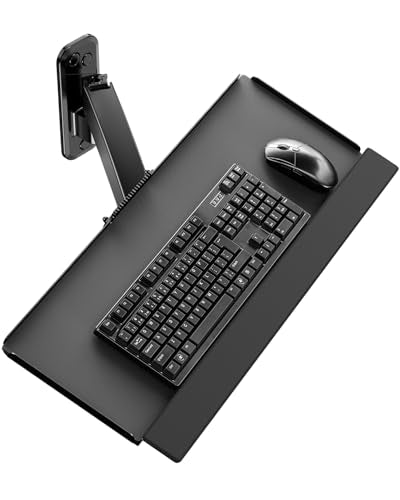Compact Wall Mount Keyboard Tray, 26 Inch Keyboard and Mouse Wall Mount - size: Short arm