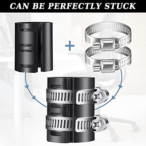 Ferraycle Fixing a Sinking Office Chair Cylinder Alternatives 10 Pieces Stainless Steel Hose Clamps 5 Pieces Gas Lift with Dual-Purpose Screwdriver No Gas Lift Cylinder (16 Pieces)