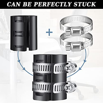 Ferraycle Fixing a Sinking Office Chair Cylinder Alternatives 10 Pieces Stainless Steel Hose Clamps 5 Pieces Gas Lift with Dual-Purpose Screwdriver No Gas Lift Cylinder (16 Pieces)