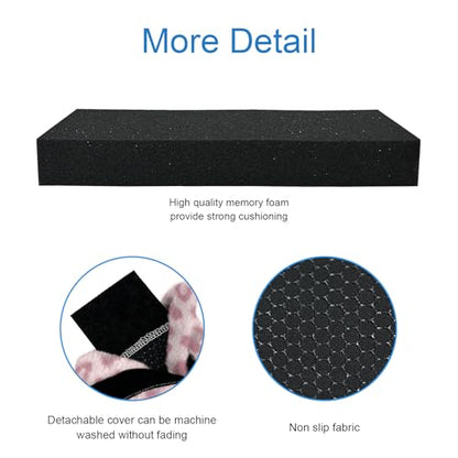 SPRING SEAON Wheelchair Armrest Pads Covers Fuzzy Desk Chair Arm Pads Soft - color: Pink Leopard