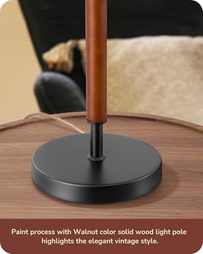 EDISHINE Modern Mid Century Table Lamp, Pull Chain Switch, 21.65 Inch, E26 - color: Black
