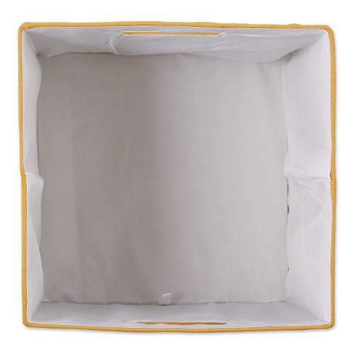 DII Collapsible Polyester Storage Cube, Solid, Lightweight and Durable, Small Square, 11x11x11, Honey Gold - color: Honey Gold, size: Small Square, 11x11x11"