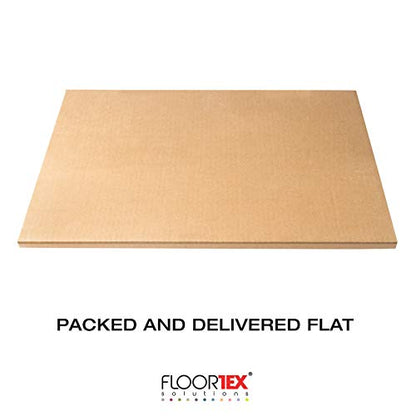 Cleartex Floortex Megamat Extra Thick 46-inch x 60-inch Rectangular Chair Mat for Hard Floors & Carpets, Polycarbonate (FCM121525ER) - size: 46" x 60"