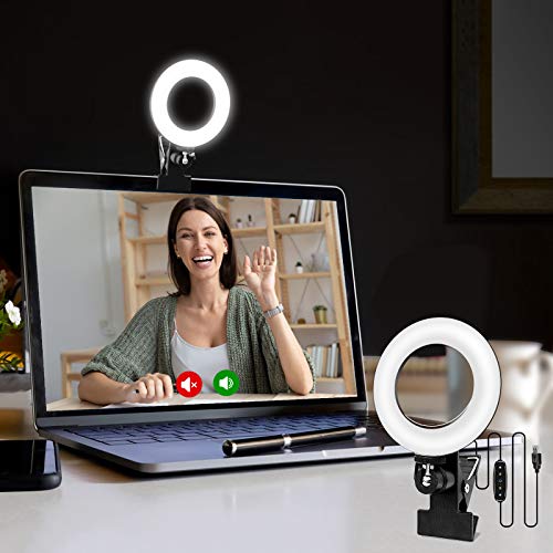 Cyezcor Video Conference Lighting Kit, Ring Light for Monitor Clip On - size: 5 Inch