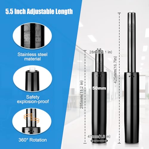Office Chair Cylinder Replacement (5.5" Stroke) - size: 5.5" Stroke