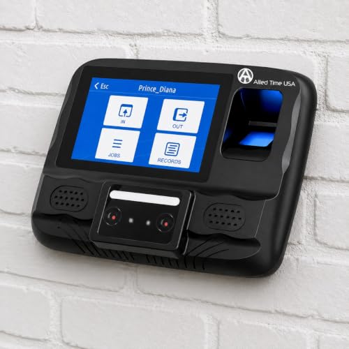 Biometric Time Clock + Online Reports: Face, Palm, Finger, Badge & PIN