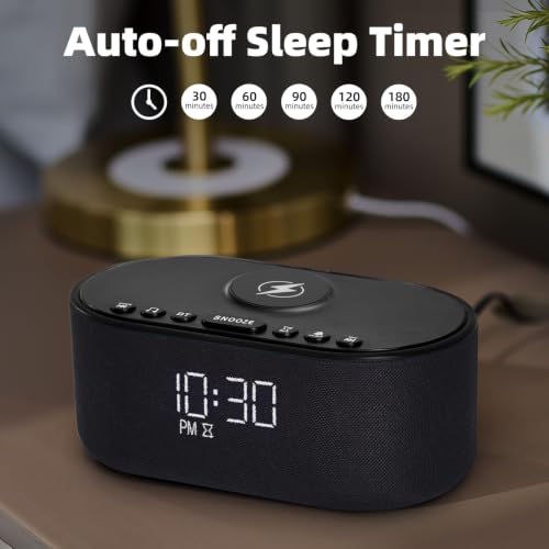 Sound Machine Alarm Clock for Bedrooms with 21 Soothing Sounds