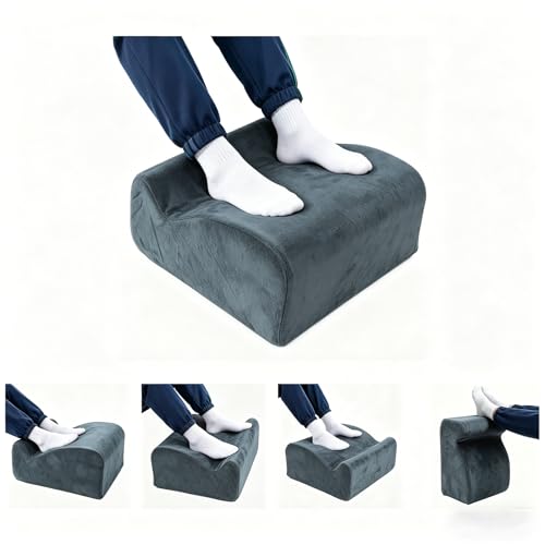 Foot Rest for Under Desk at Work, Ergonomic Footrest Multifunctional 3-Tier Foot Stool, Support Foot Pillow for Office Chair Gaming Chair Leg Elevation Pillow (Gray, One Size) - color: Gray