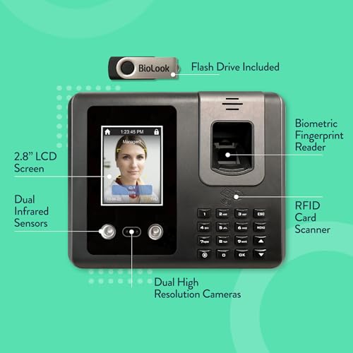 Acroprint Face Recognition Time Clock (No Monthly Fee) - RT200 - style: BioLook