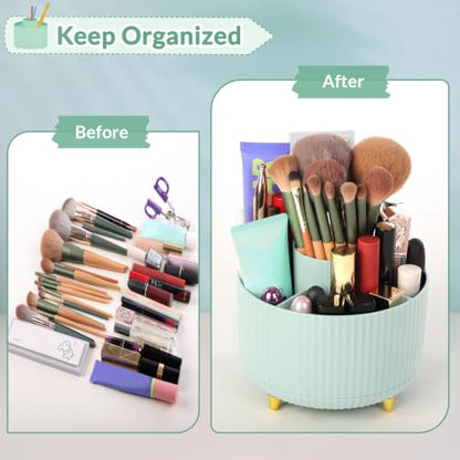 SKYDUE 360 Degree Rotating Pencil Pen Holder, Sage Green - color: Sage Green_1Pack