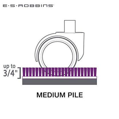 ES Robbins 120433 Carpet Chair Mat 60"x48" - size: 60"x48"
