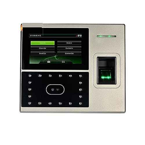 Time Clock, Uface800/iface800 TCP/IP Fingerprint Face Attendance Machine Intelligent Linux System Biometric Machine Clock Recorder for Small Business and Office(Uface800 WiFi-1) - color: Uface800 Wifi