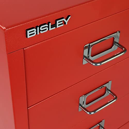 Bisley 3-Drawer Steel MultiDrawer Cabinet - Cardinal Red - color: Cardinal Red, size: 3 Drawer