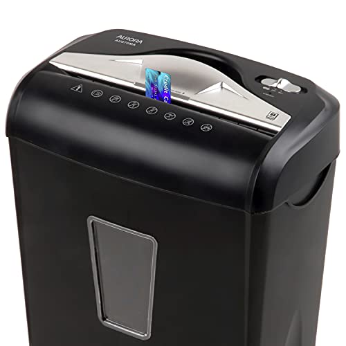 Aurora AU870MA High-Security 8-Sheet Micro-Cut Paper Credit Card Shredder Black - size: 8-Sheet MicroCut