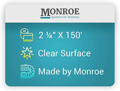 (48) Top of the Line Monroe Systems for Business Single-Ply Bond Paper Rolls, 20lb. - size: 48 Rolls